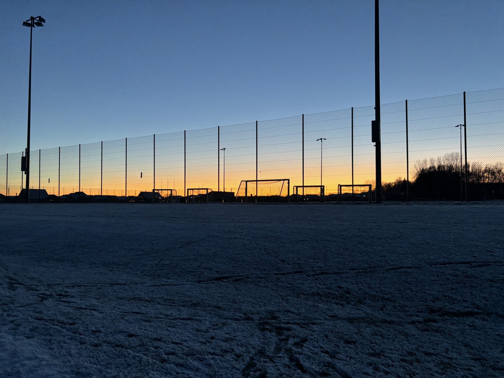 Vinterbanen med julelys