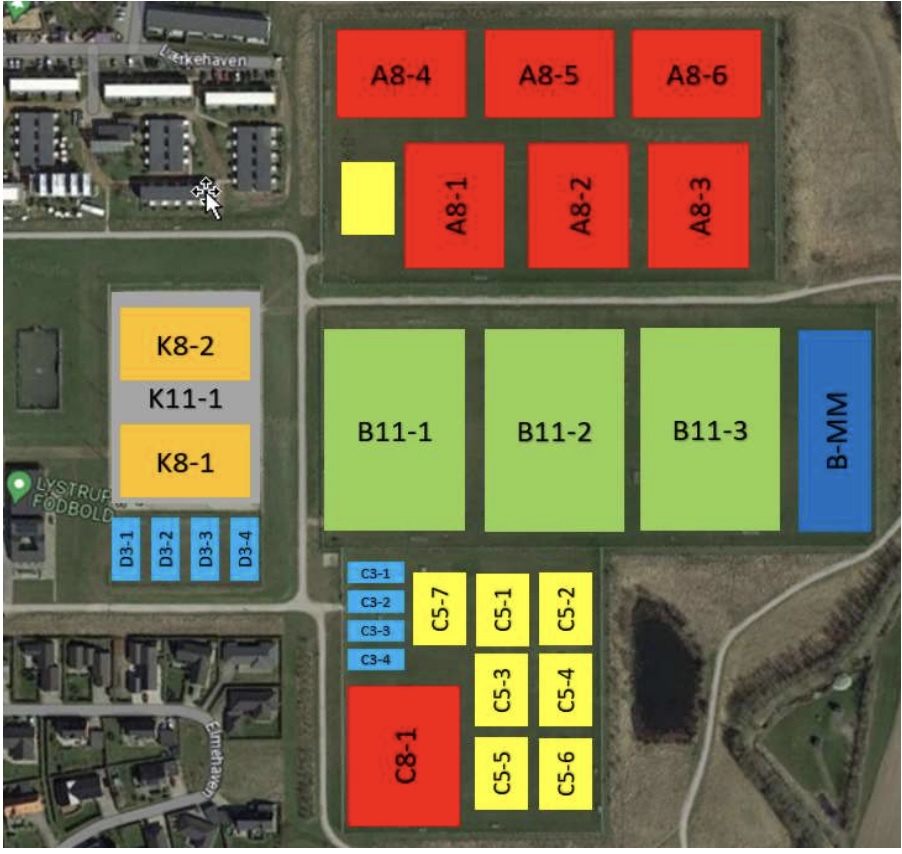 Baneplan forår 2026 – Lystrup IF Fodbold
